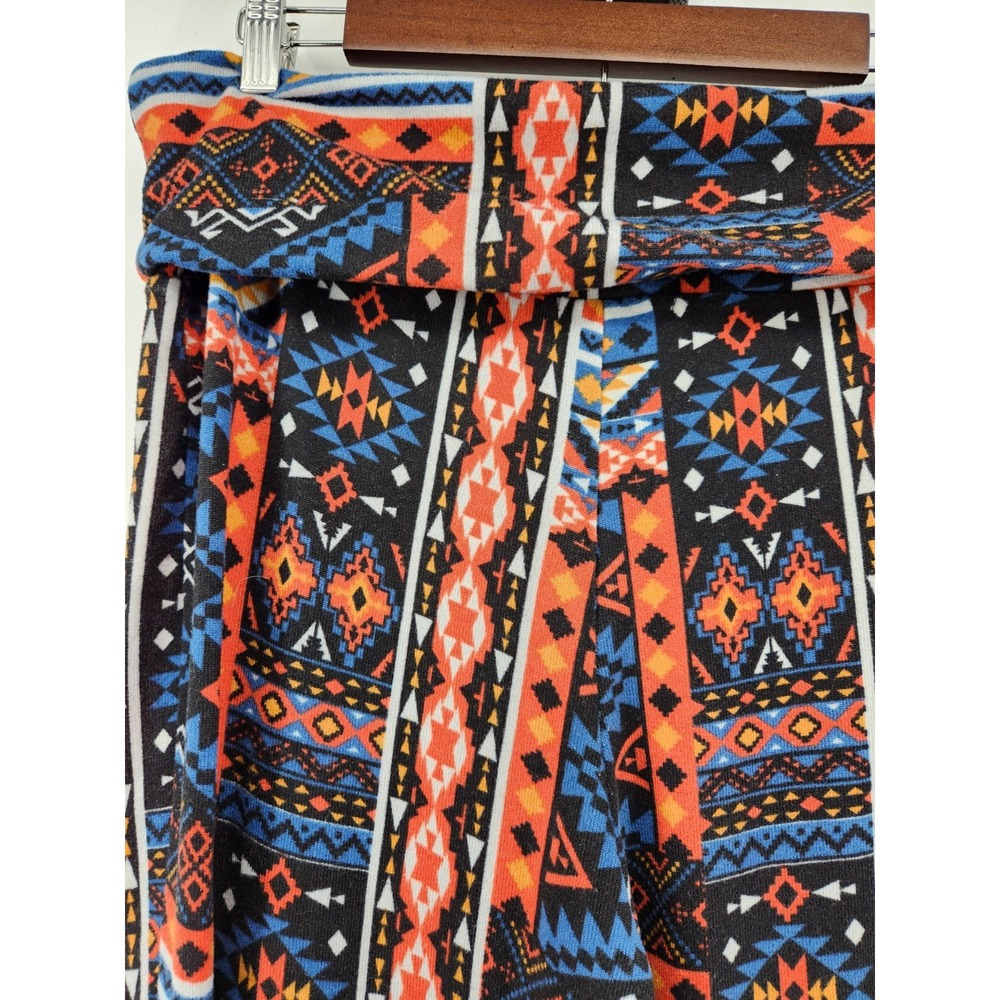 Boho Pants Womens 1X Beige‎  Retro Wide Leg Pull On Lounge Hippie Stretch - Picture 5 of 8